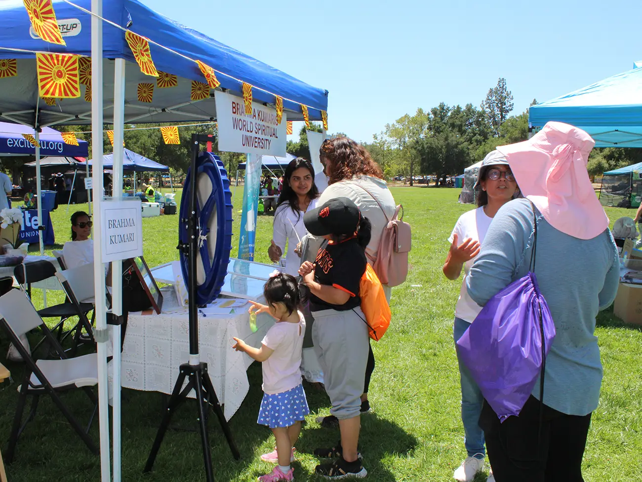 Brahma Kumaris Silicon Valley booth at the Mental Wellness Fair