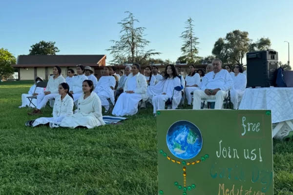 BKSV joyfully observed Earth Day with a Sunset Meditation