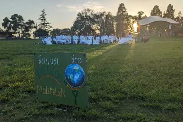 BKSV joyfully observed Earth Day with a Sunset Meditation