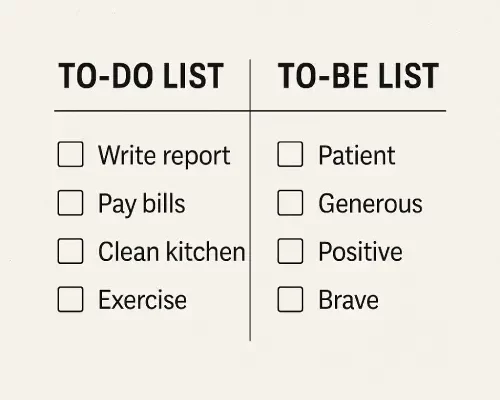 Make A To-Be List And Check It Everyday