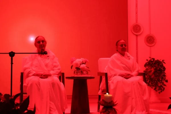 Sushma Didi and Chandrakala Didi sharing about “One Bond that Binds Everything” followed by guided meditation